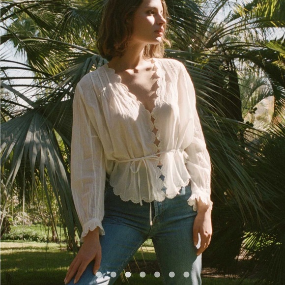 Shop Doen Elayne top - Salt white - Picture 1 of 5